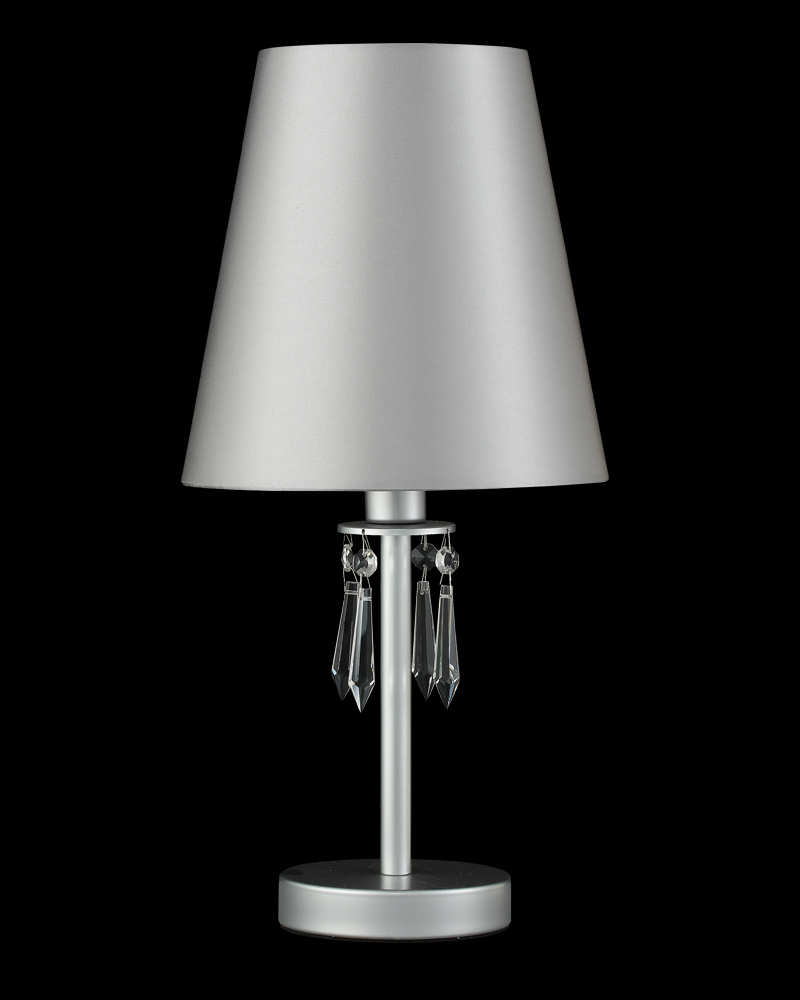 Настольная лампа Crystal Lux RENATA LG1 SILVER RENATA LG1 SILVER Белый+Серебро