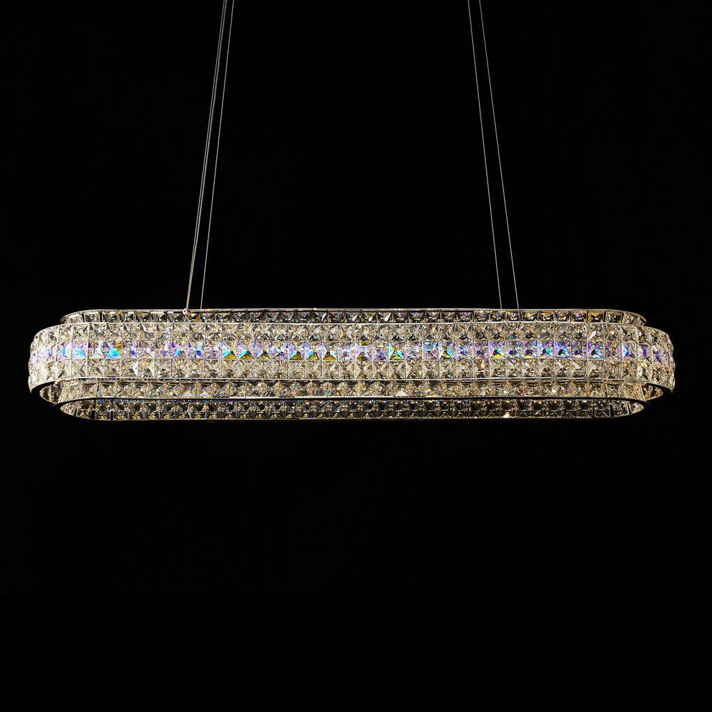 Подвесной светильник Notte Giorno - DIAMOND Металл Хром Кристалл Прозрачный TF7008D-L1200*300*H140