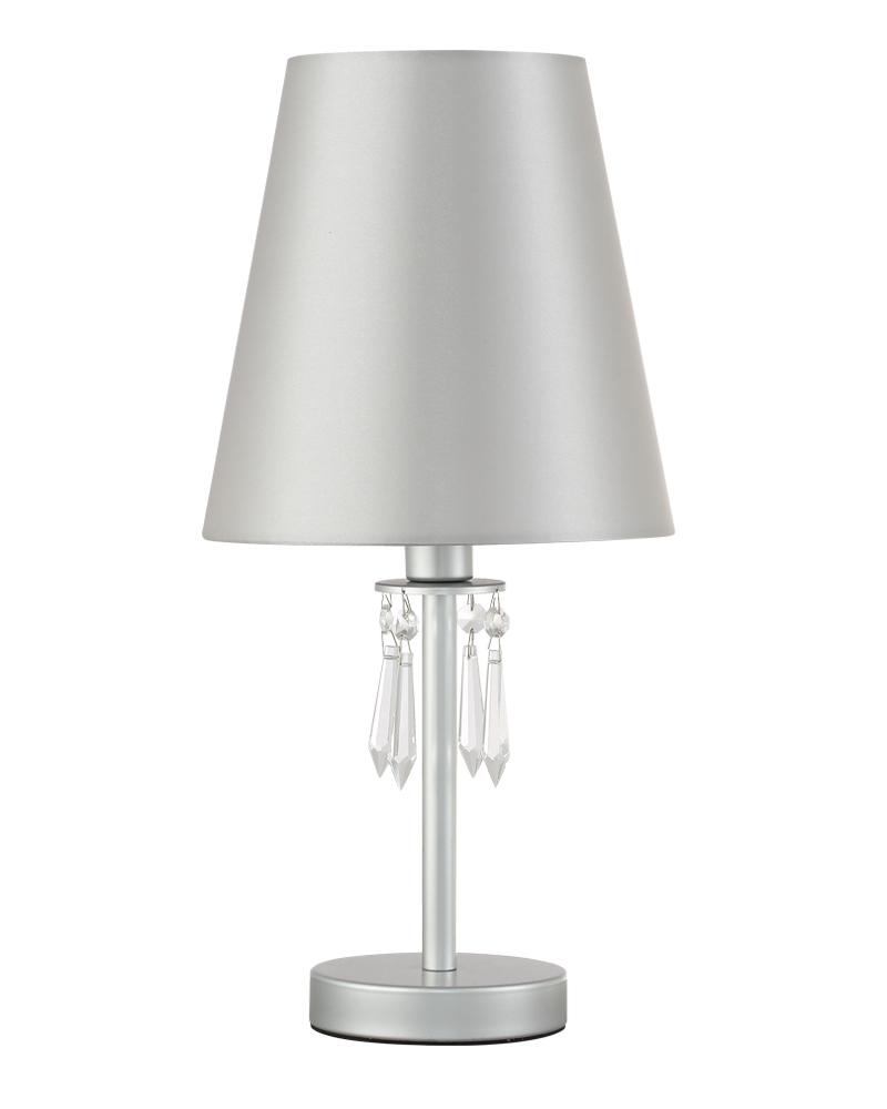 Настольная лампа Crystal Lux RENATA LG1 SILVER RENATA LG1 SILVER Белый+Серебро